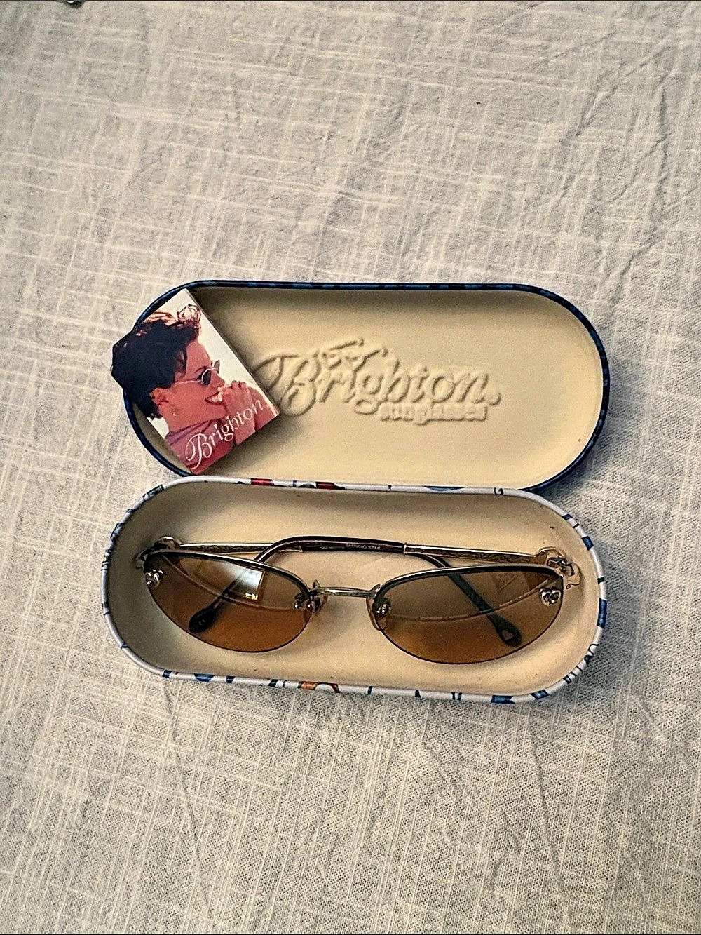 Brighton Sabrina Sunglasses Sabrina Brown & Silver Aviator Sunglasses